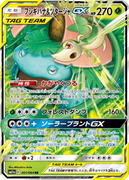 Image de la carte Venusaur & Snivy GX 001/064